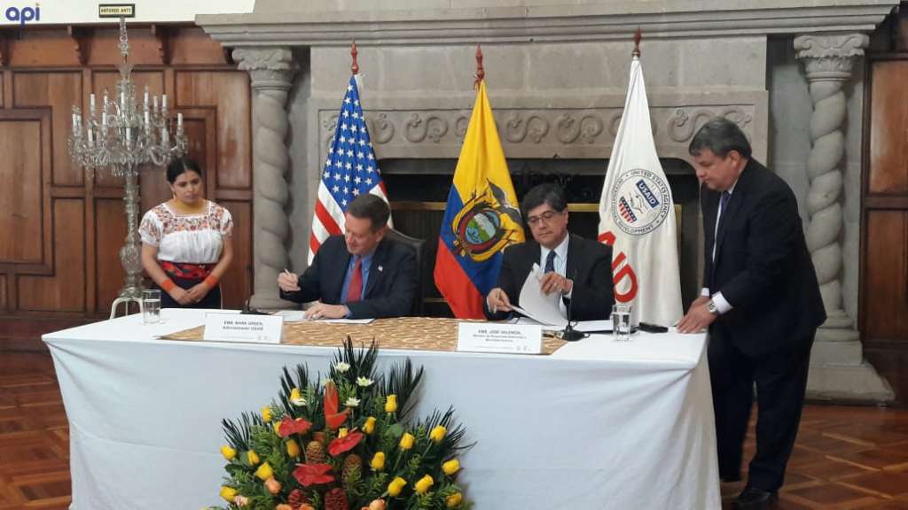 USAID regresa a Ecuador y entrega USD 30 millones