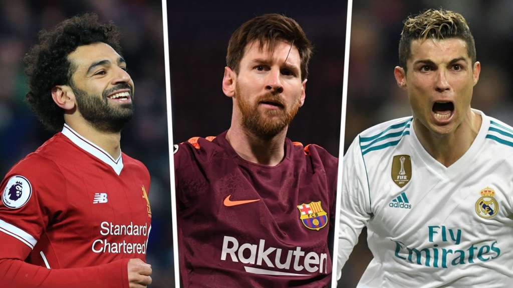 Messi, CR7 y Salah, candidatos a mejor atacante de la Champions