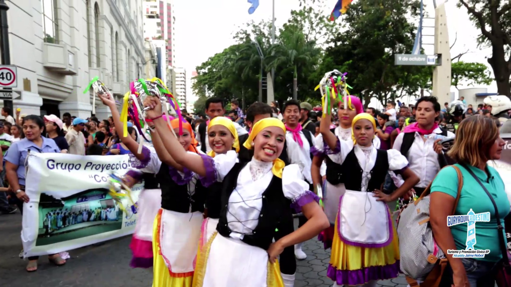 Guayaquil celebra sus fiestas de independencia con desfiles y pregones