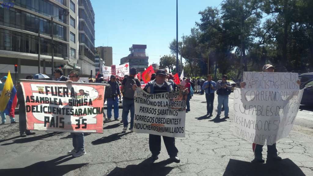 Gremios de trabajadores marchan este 1 de mayo