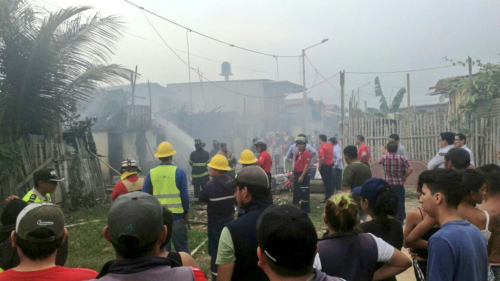 Incendio en barrio del norte de Machala dejó 65 damnificados
