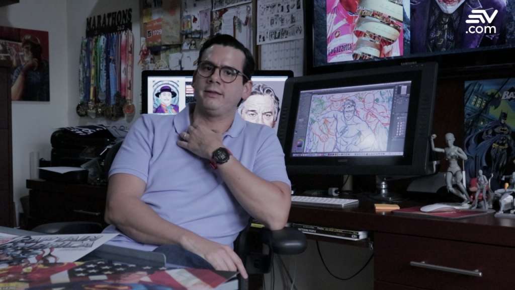 José Luis Molestina, entre el cómic y los retratos