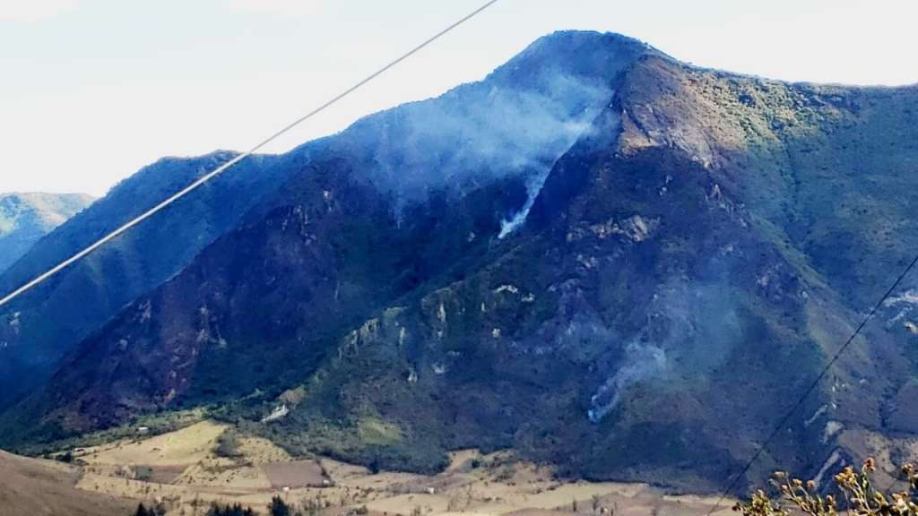 50 has. perdidas por incendio en reserva Pululahua
