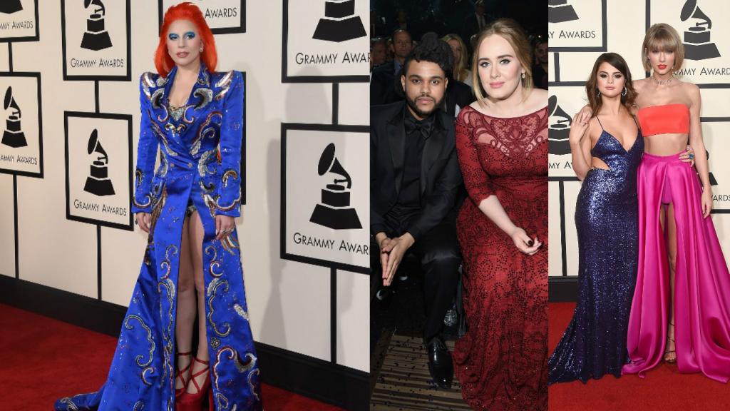 Las estrellas se lucen en la alfombra roja de los Grammy