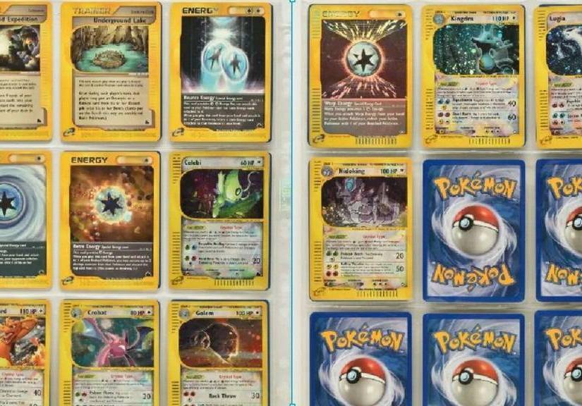 Cartas raras de Pokemón colección.