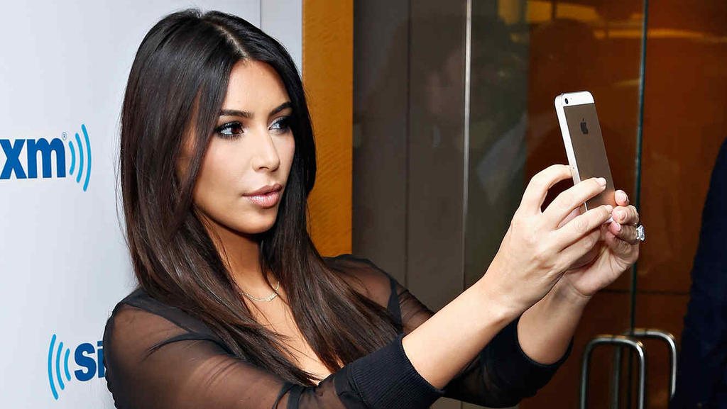 El selfie inédito de Kim Kardashian