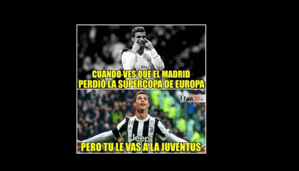 Cristiano es el protagonista de los memes de la Supercopa Europea
