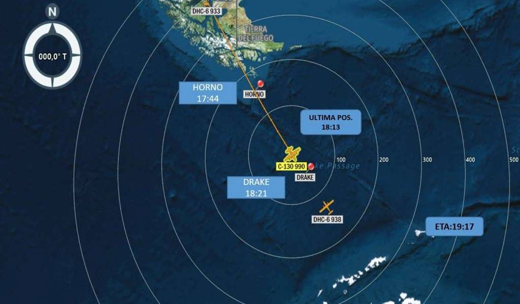 Intensa búsqueda de avión militar chileno siniestrado rumbo a la Antártida