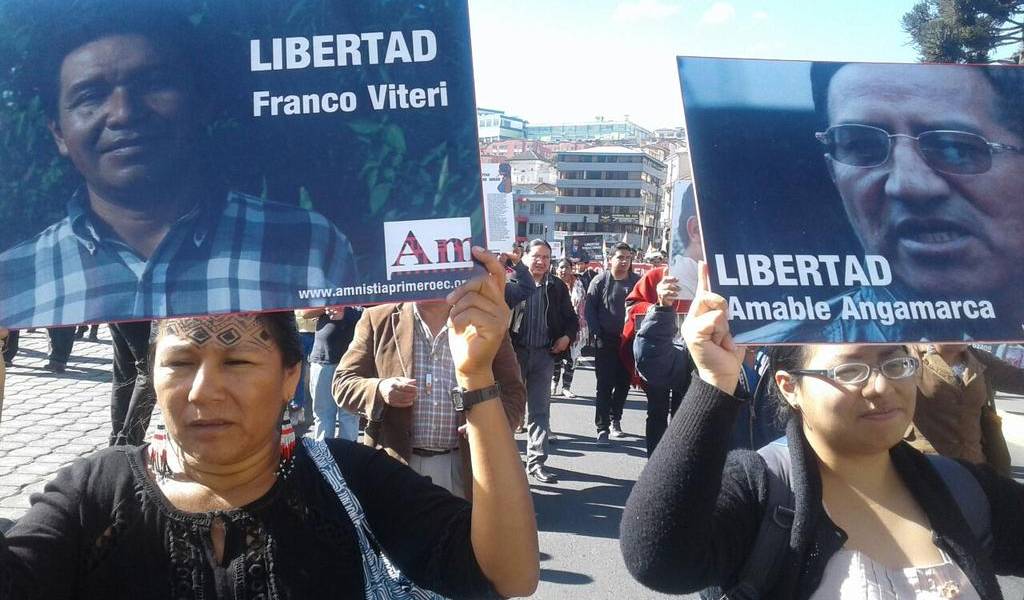 Líderes indígenas entregan pedido de amnistía e indulto en Asamblea y Ejecutivo