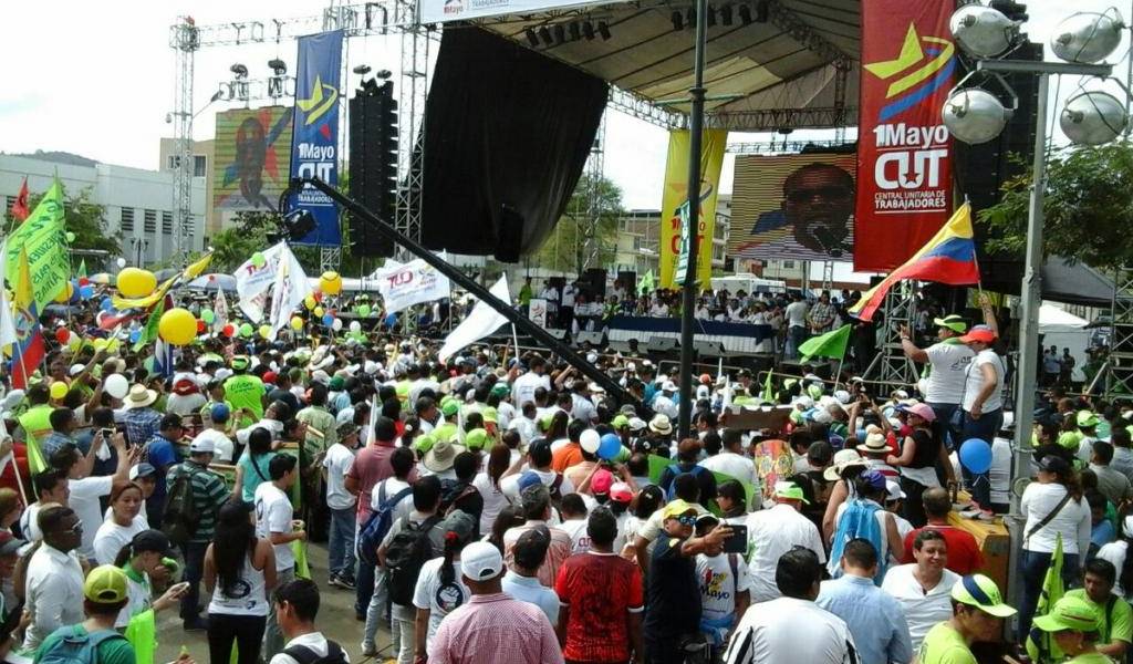 Organizaciones afines al régimen conmemoran Día del Trabajo en Portoviejo