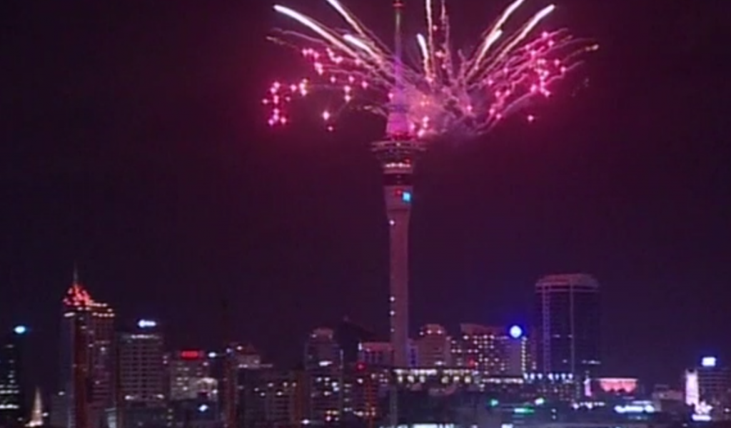 Nueva Zelanda, los primeros en celebrar el Año Nuevo con fuegos artificiales