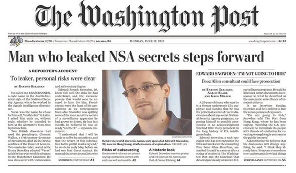 The Guardian y The Washington Post ganan el Pulitzer por el caso Snowden