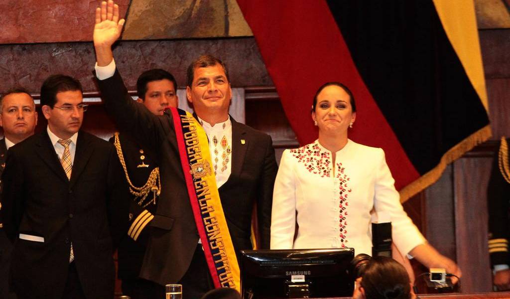 Rafael Correa y Jorge Glas asumen la Presidencia y Vicepresidencia del Ecuador