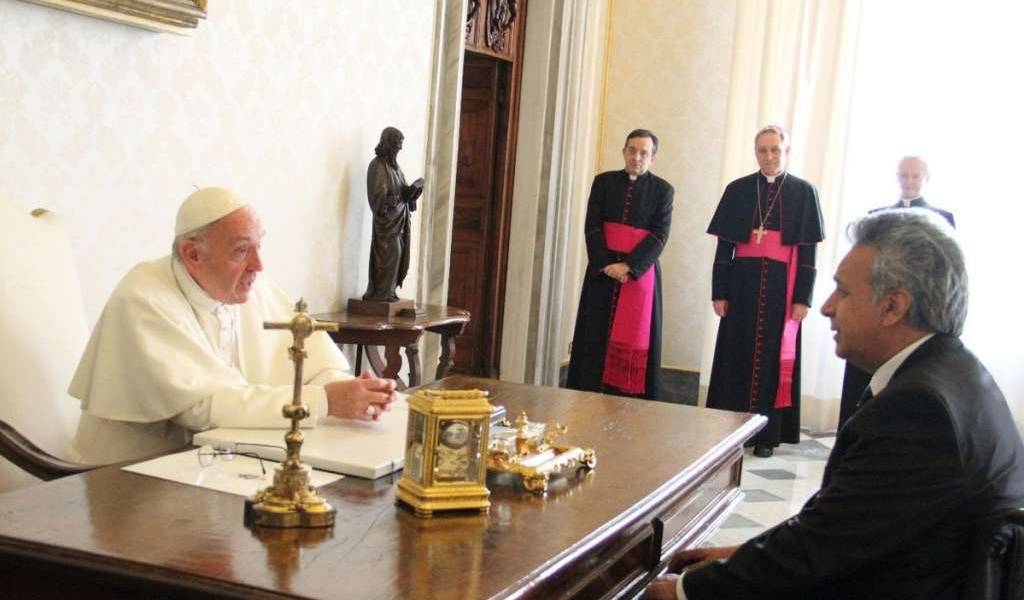 Papa Francisco y presidente Moreno hablaron de la Amazonía y de corrupción