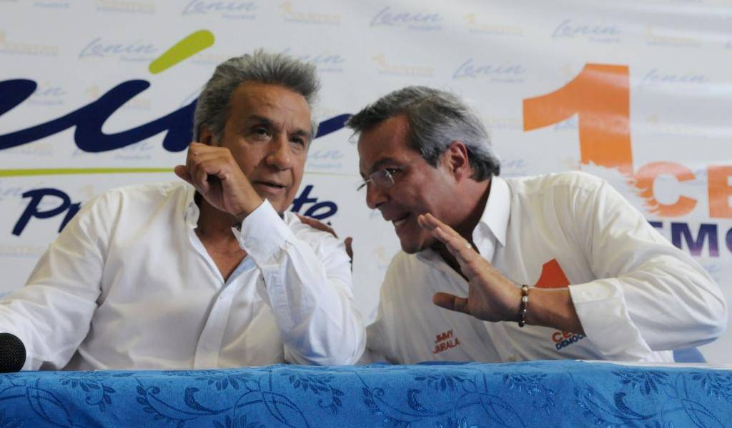 Lenín Moreno sella acuerdo con Centro Democrático, de Jimmy Jairala