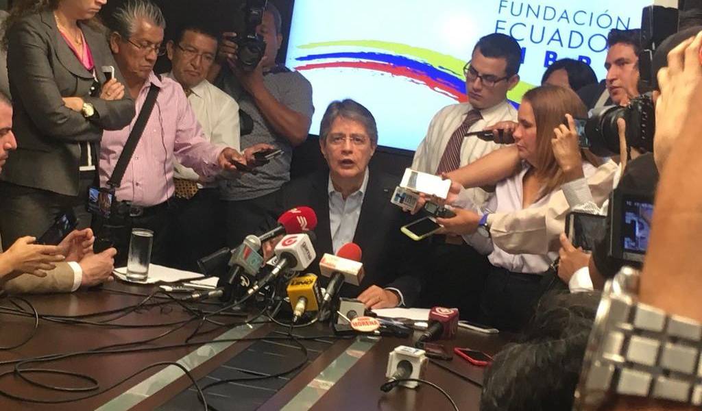 Guillermo Lasso cuestiona equipo económico del gobierno de Moreno