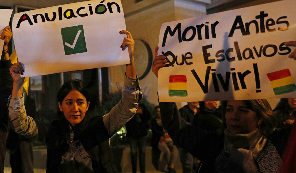 Oposición da ultimátum a Evo Morales para renunciar