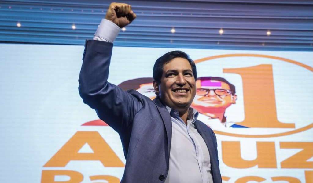 Andrés Arauz se muestra optimista tras jornada electoral