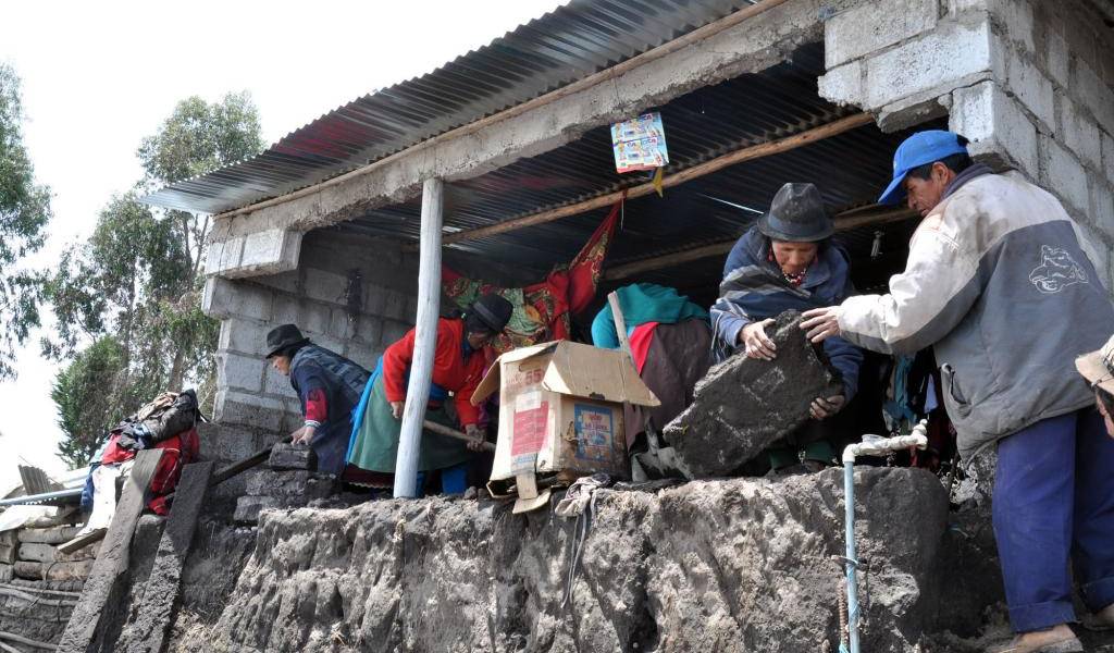 Tres viviendas más resultaron afectadas tras lluvias en Tungurahua