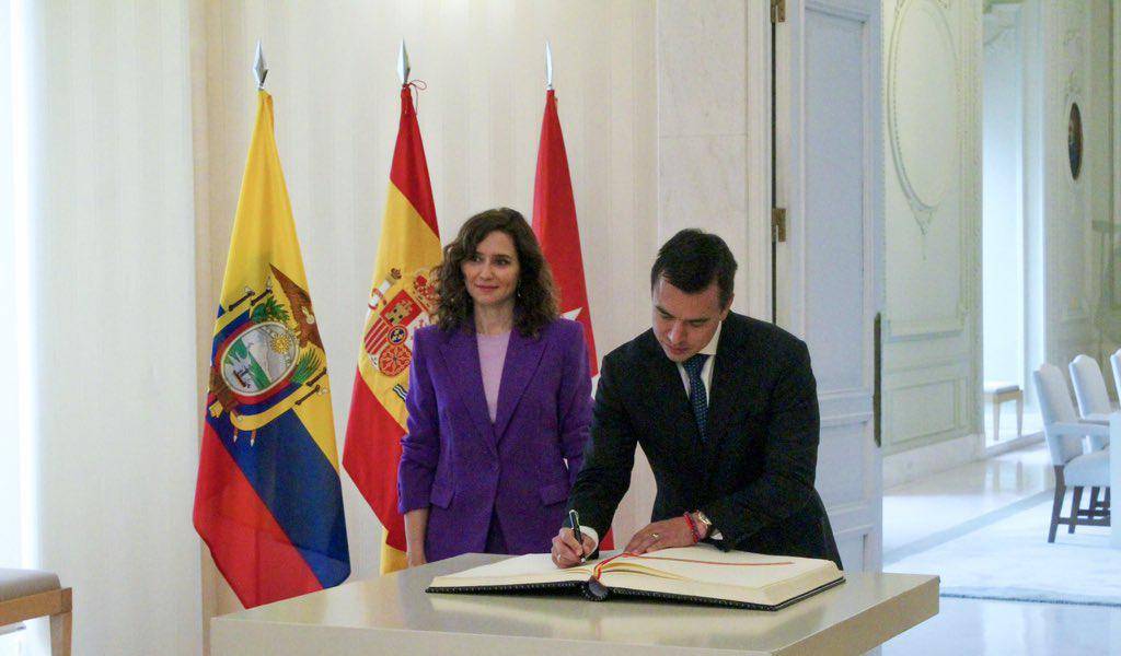 Isabel Díaz Ayuso, presidenta de la Comunidad de Madrid, visitará Ecuador por cuatro días