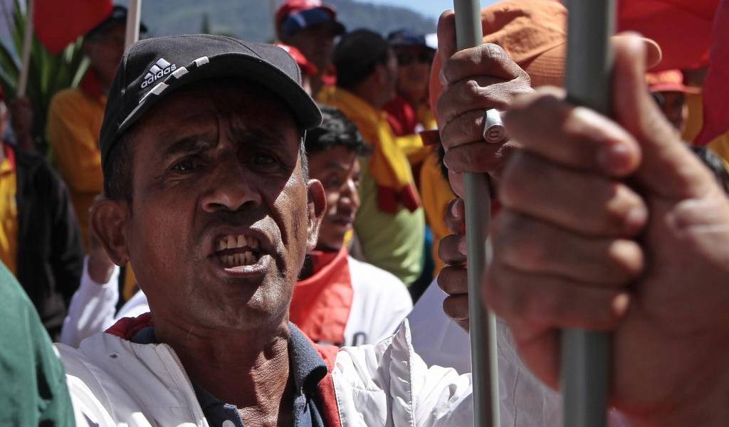 Sindicalistas marcharon en Quito contra enmiendas al Código de Trabajo