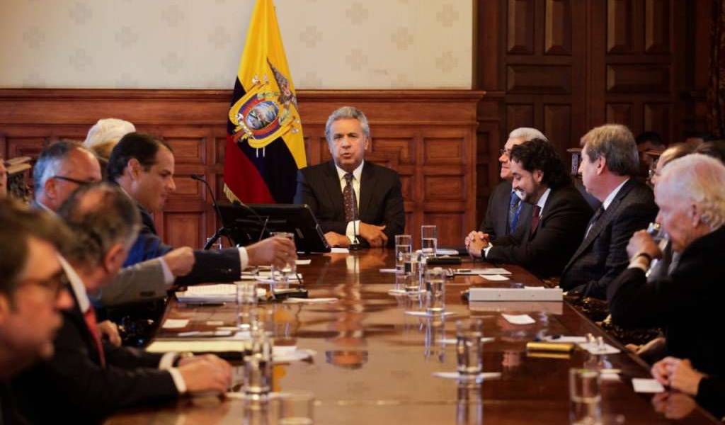 Histórico encuentro del presidente de Ecuador con SIP