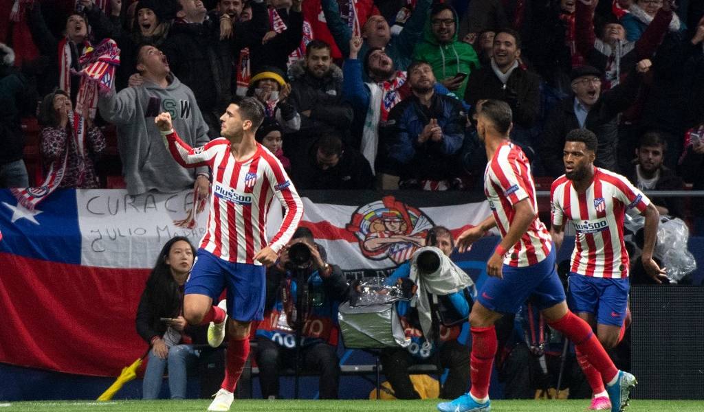 Morata da triunfo a Atlético Madrid en Champions League