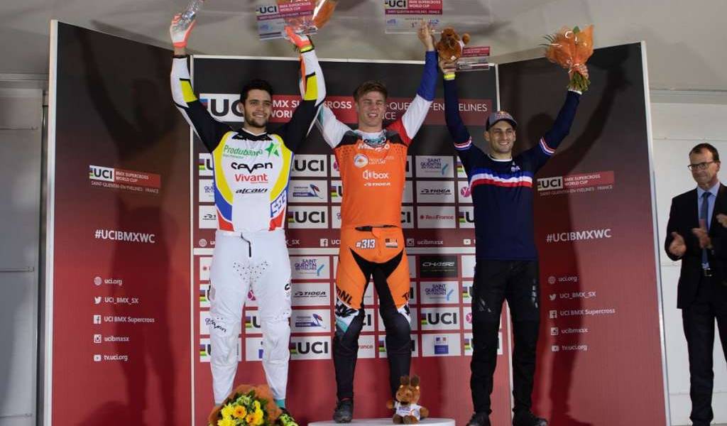 Alfredo Campo logró segundo puesto en quinta etapa de Copa Mundial de BMX
