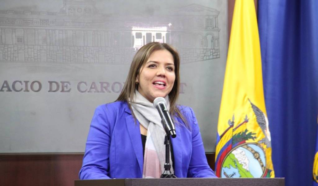 Presidente Moreno encargó vicepresidencia a ministra María Alejandra Vicuña
