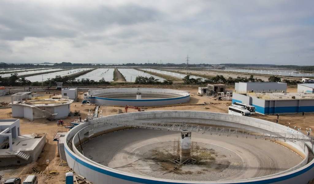 Planta Las Esclusas beneficiará a un millón de habitantes en Guayaquil