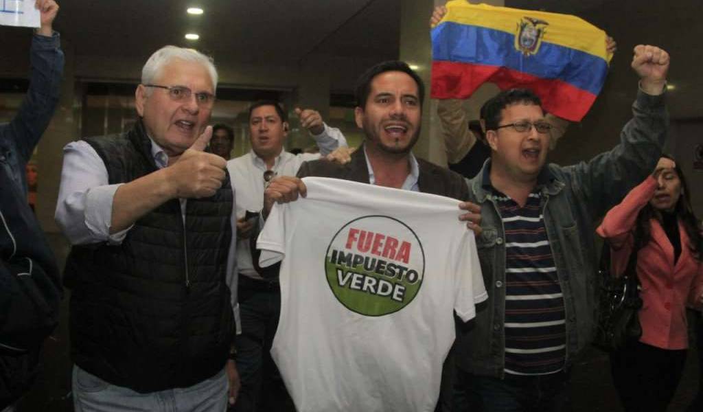 Impuesto verde quedó derogado en la Asamblea Nacional