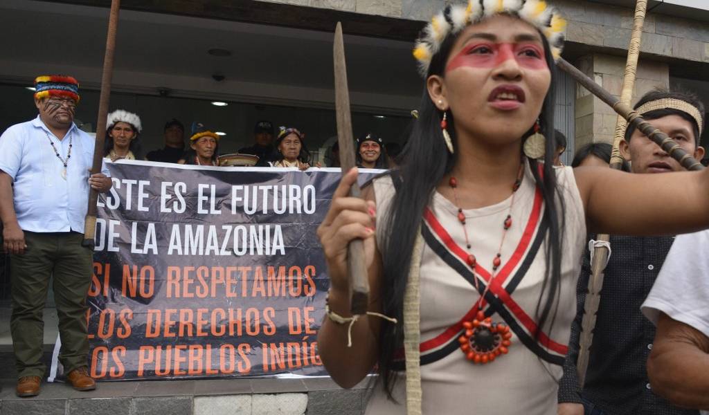 Indígenas de Ecuador piden proteger la selva