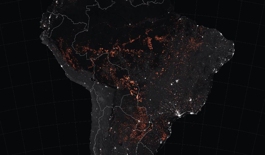El humo de los incendios ahoga el norte de Brasil