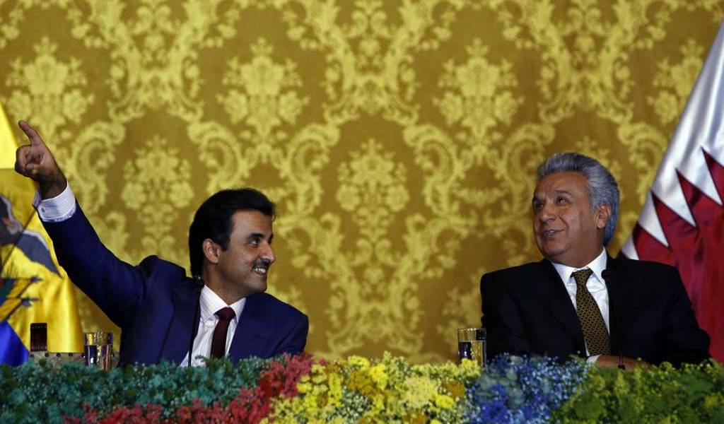 Presidente Moreno y emir de Catar firman varios acuerdos