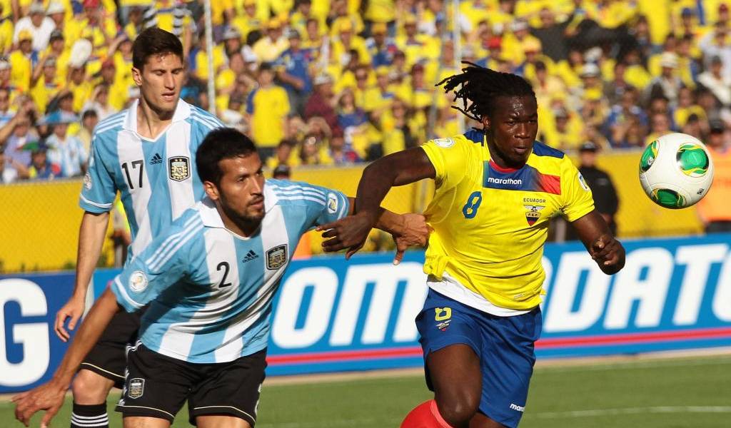 Los números de Ecuador y Argentina en enfrentamientos