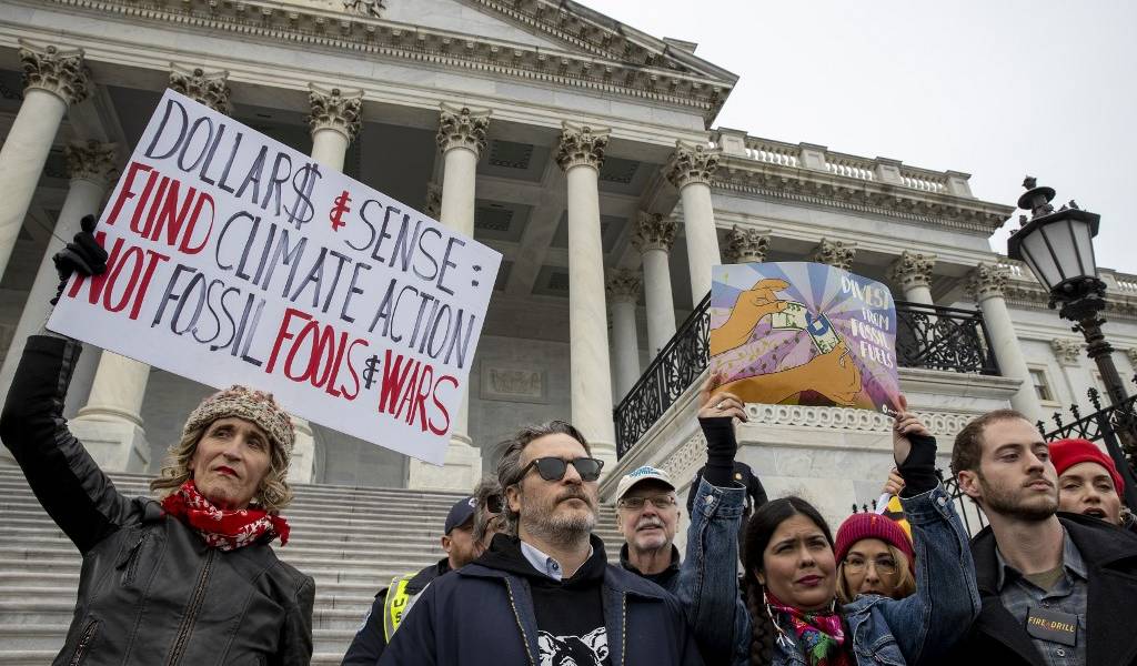 Joaquin Phoenix fue arrestado por manifestarse contra el cambio climático
