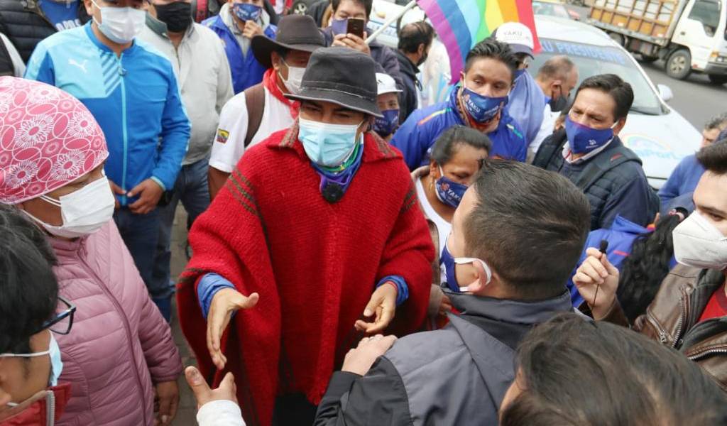 Marcha indígena ingresa a la ciudad de Quito