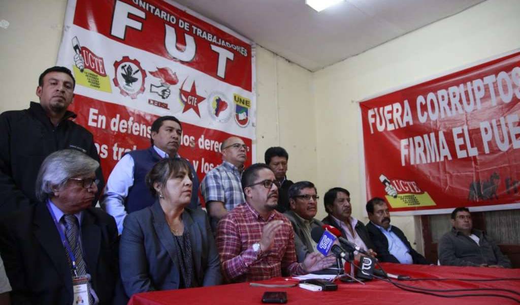FUT anuncia marcha en rechazo a medidas económicas