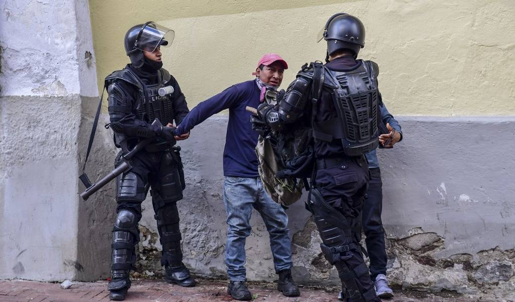 Registran 766 detenidos en Ecuador desde inicio de paro