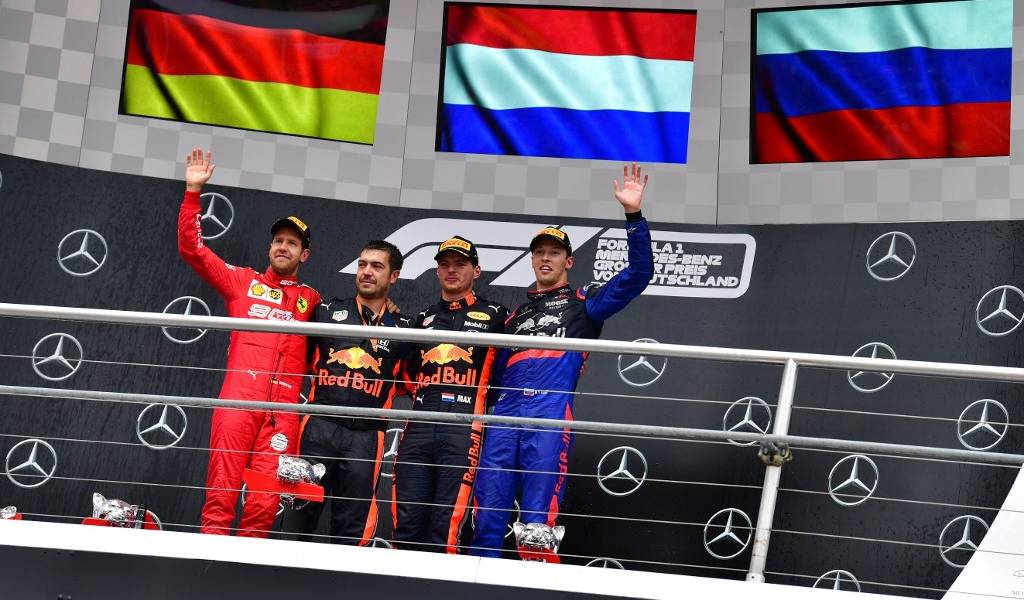 Verstappen gana el GP de Alemania y Vettel es segundo