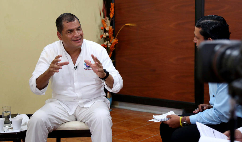 Correa sobre recuento de votos: “Lasso está pidiendo lo imposible porque es ilegal”