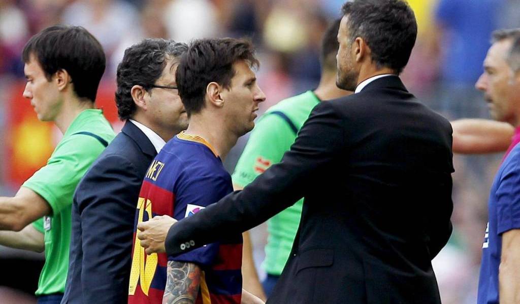 Luis Enrique habló de los problemas que tuvo con Messi