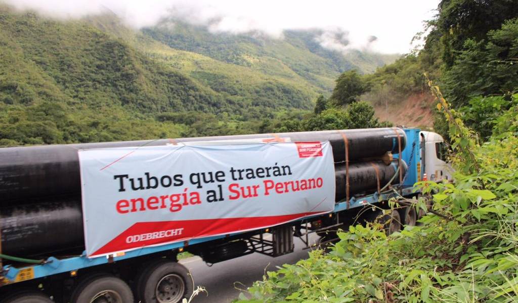 Perú retira concesión de gasoducto a Odebrecht por incapacidad financiera