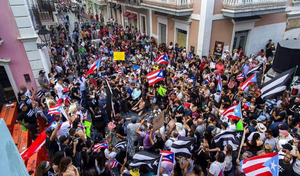 Gran protesta en Puerto Rico contra el gobernador