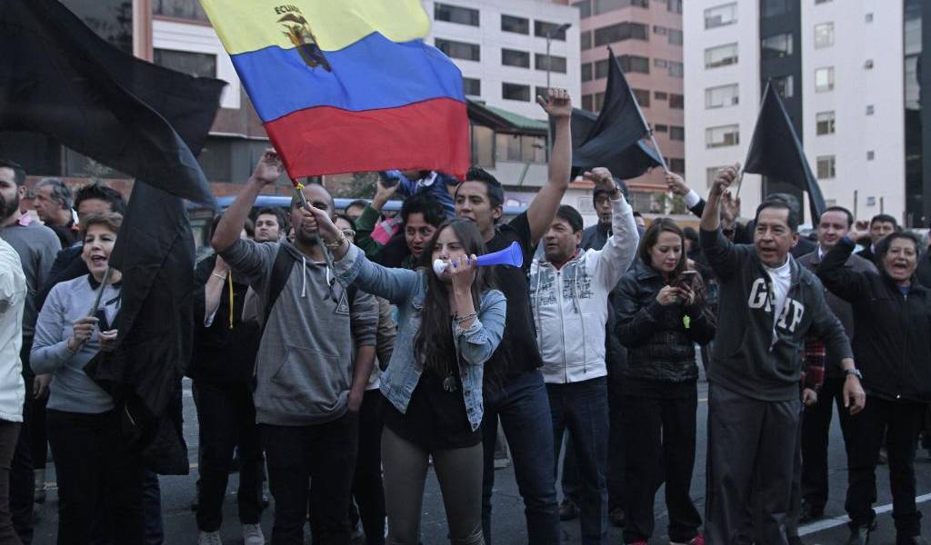 Segundo día de manifestaciones en Quito