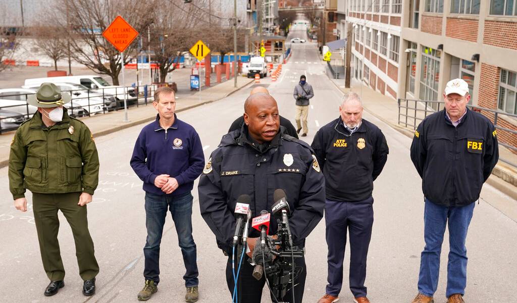 &quot;Posibles restos humanos&quot; en la explosión de Nashville