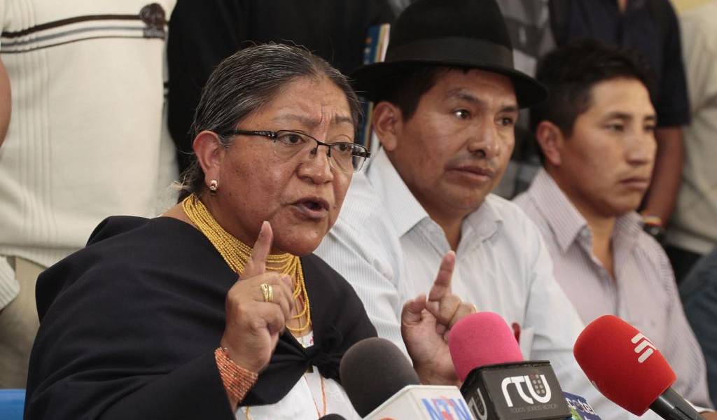 Conaie se rehúsa a salir del edificio donde funciona su sede en Quito