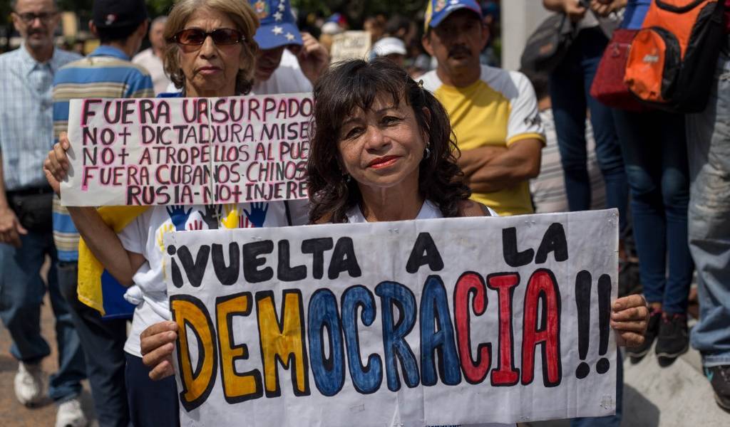 Guaidó moviliza a sus partidarios en Venezuela