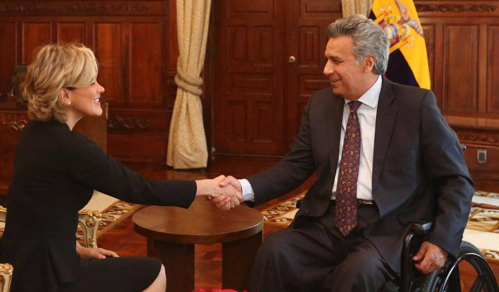 Viteri le presentó a Moreno su plan para eliminar tabla de consumo de drogas