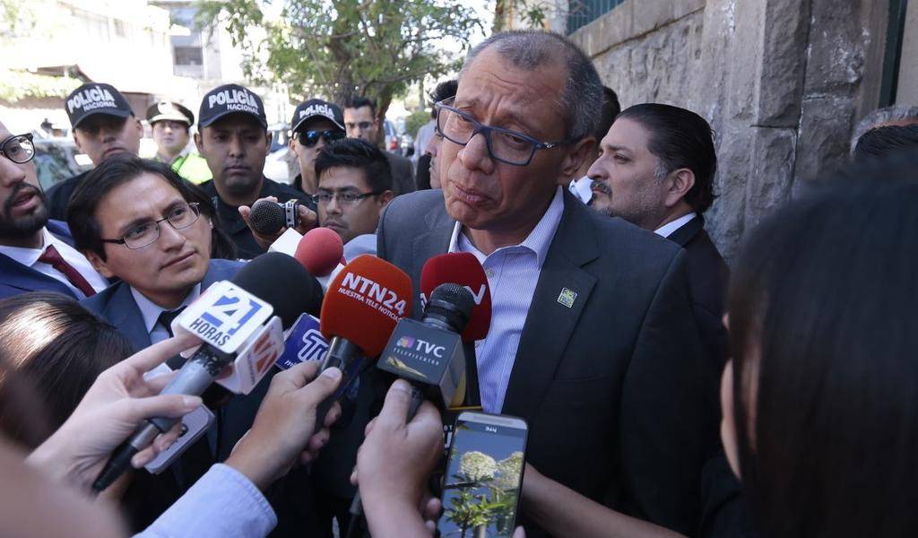 Oposición ecuatoriana responde al decreto ejecutivo sobre el vicepresidente Glas